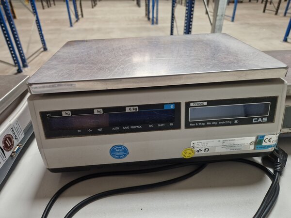 Cas Cas CJ5000J Rekenweegschaal 32×24,6 cm, Gebruikt