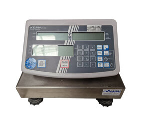 Kern Kern KFS-TM Industriële telweegschaal, max. 15 kg, groot platform, geijkt tot 2027, Gebruikt