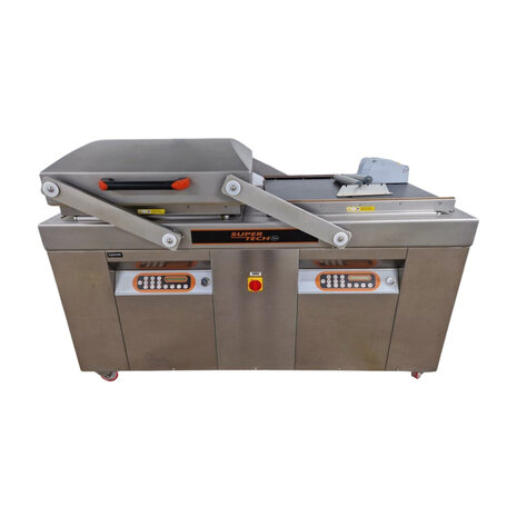 Lavezzini Vacuümmachine Lavezzini Supermega, 2 kamers 830x740x230 mm, 2,5 kW, 380 V, gebruikt