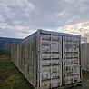 40ft container, wit, staal, gebruikt