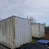 40ft container, wit, staal, gebruikt