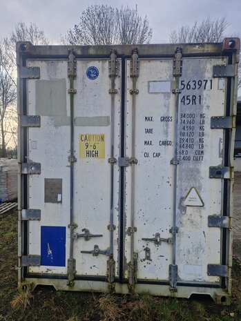 40ft Reefer, wit, staal, zijdeur, daikin koelinstallatie, gebruikt 40ft Reefer, wit, staal, zijdeur, daikin koelinstallatie, gebruikt