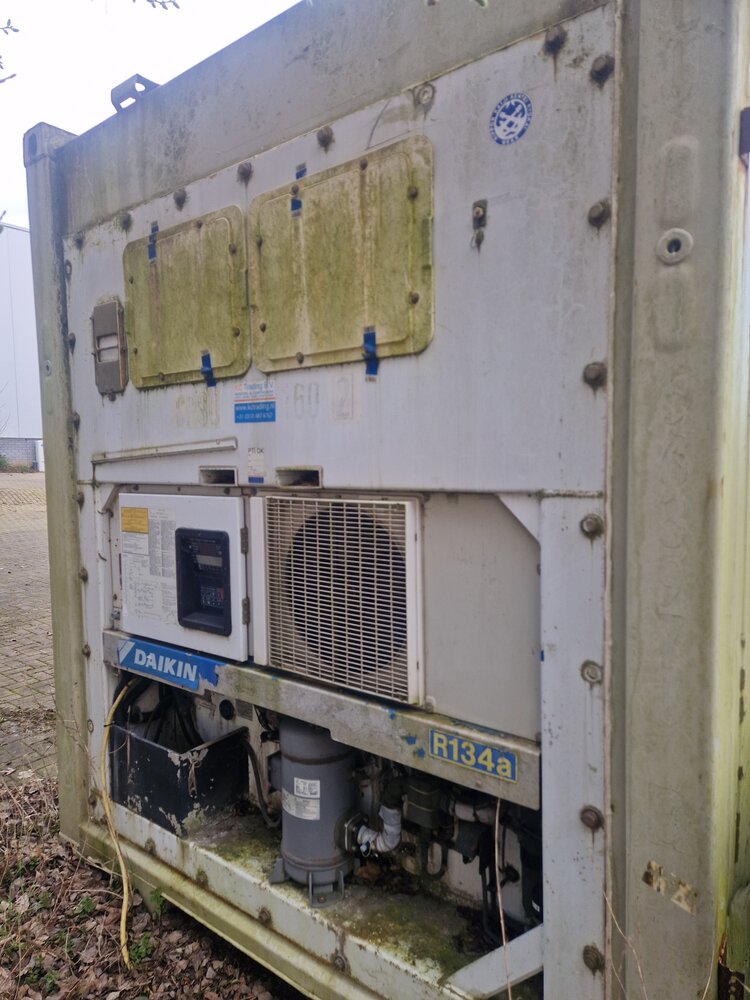 40ft Reefer, wit, staal, zijdeur, daikin koelinstallatie, gebruikt 40ft Reefer, wit, staal, zijdeur, daikin koelinstallatie, gebruikt