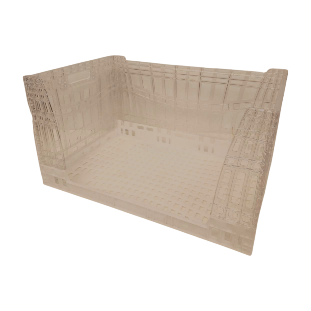 Emtrade Vouwkrat, 600x400x330 mm, euronorm, transparant pp, gebruikt