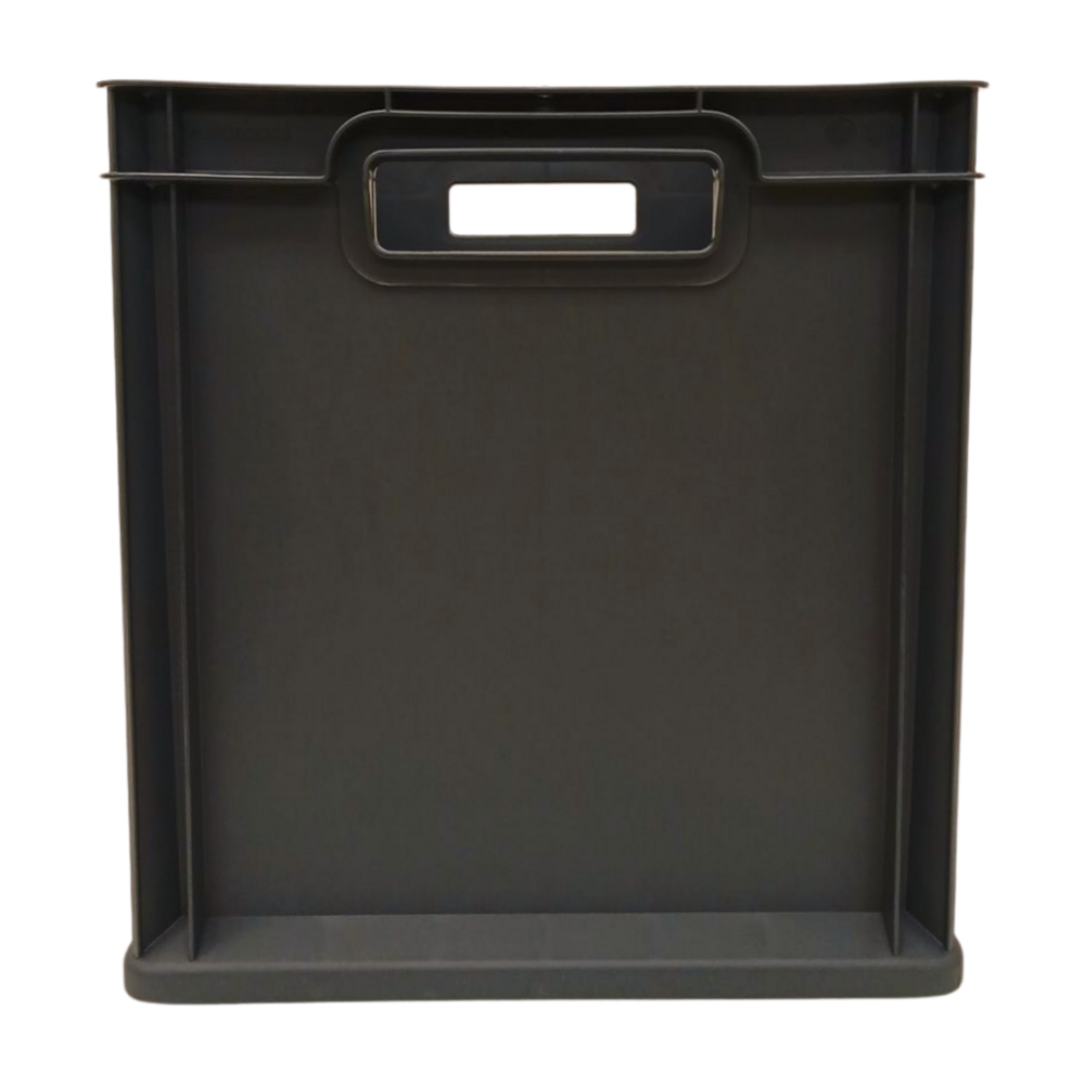 Emtrade Kunststof Stapelbak met Handgreep 400x300x320 mm, PP, Donkergrijs, Nieuw