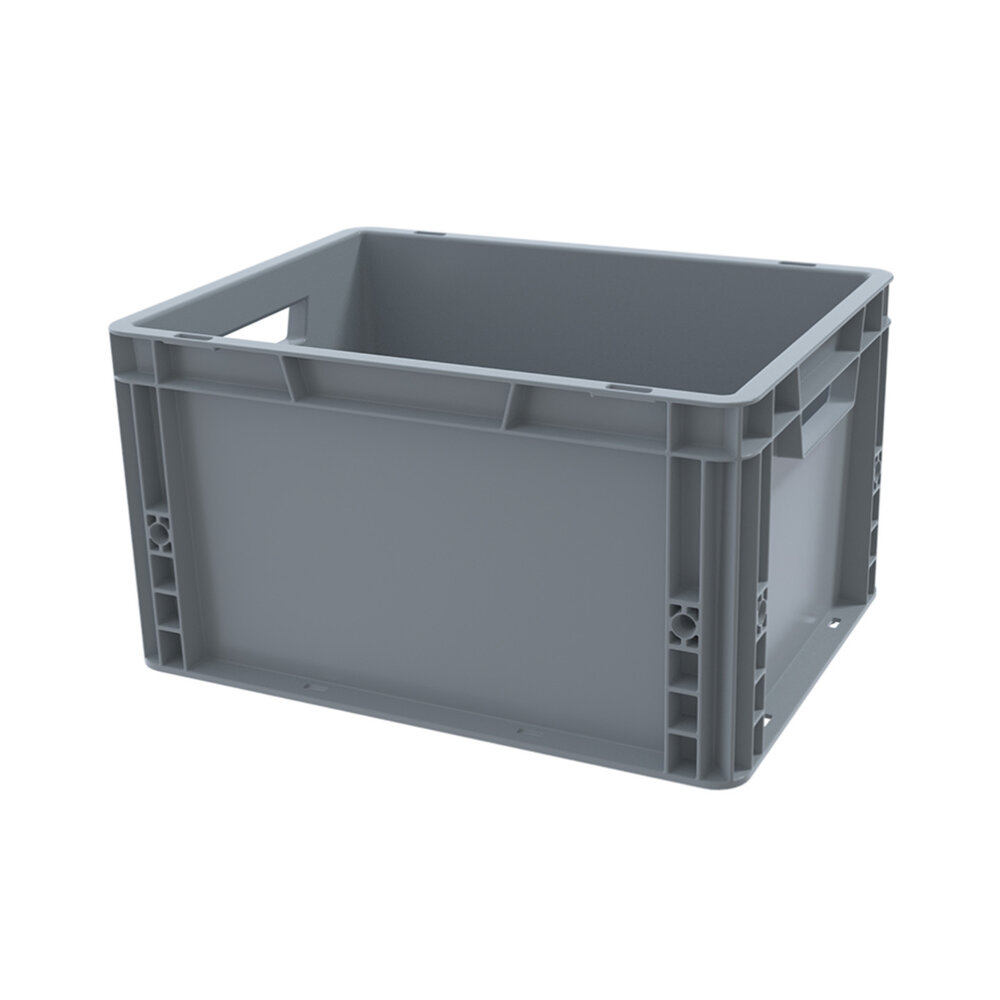 Stapelbak 400x300x220 euronorm grijs, nieuw