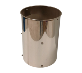 Moutkorf 30L 335x335x450mm, roestvrij staal, nieuw