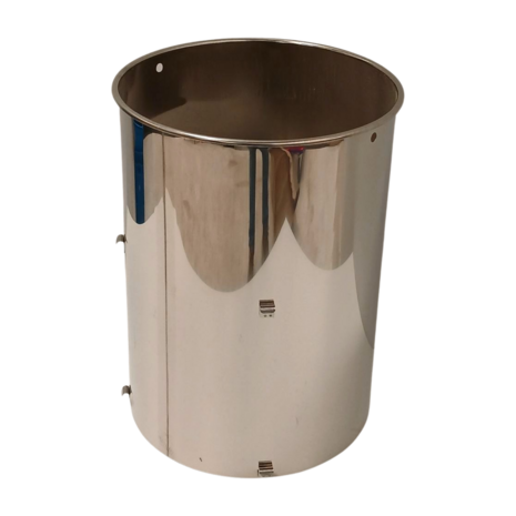 Moutkorf 30L 335x335x450mm, roestvrij staal, nieuw