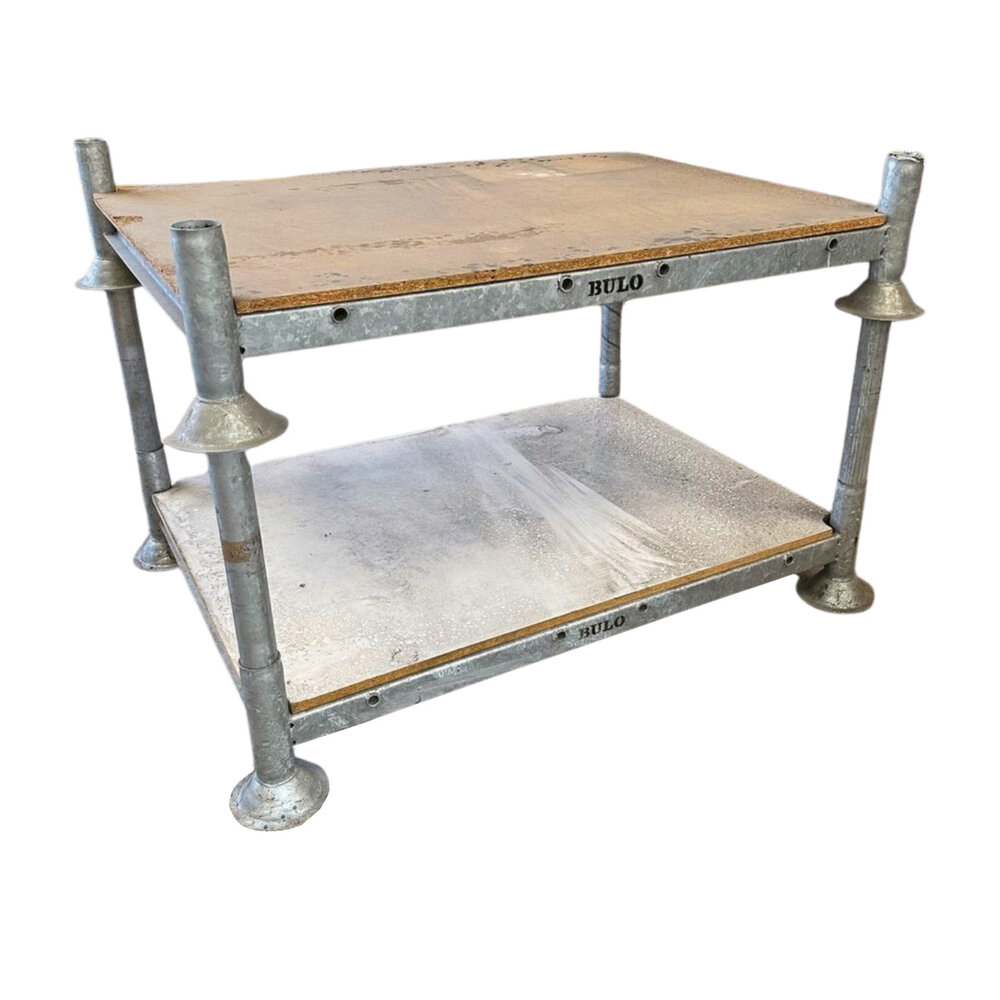 Stapelrek 1560x1190x310 mm inclusief voet, staal, gebruikt