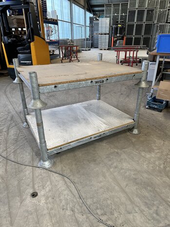 Stapelrek 1560x1190x310 mm inclusief voet, staal, gebruikt