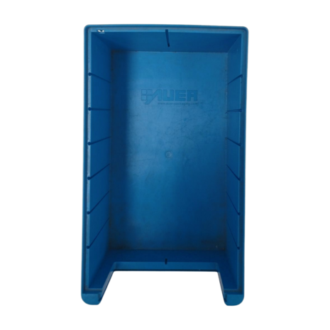 Auer Magazijnbak, 400x234x140 mm, blauw pp, gebruikt