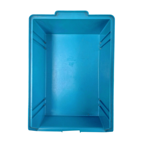 Magazijnbak 460x310x180 mm, PS06, blauw, levensmiddelgeschikt, gebruikt