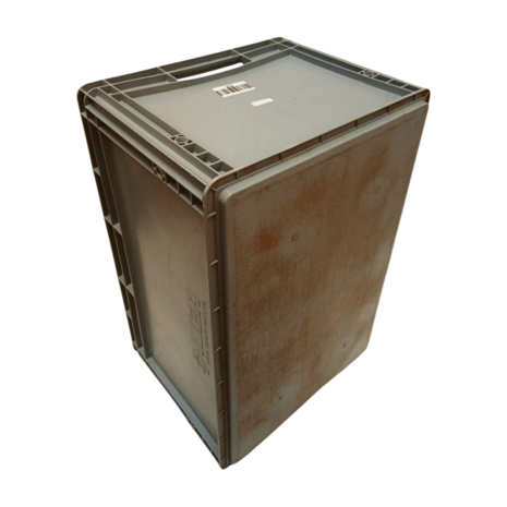 Auer Stapelbak Euronorm 600x400x320 mm, PP, grijs, gebruikt