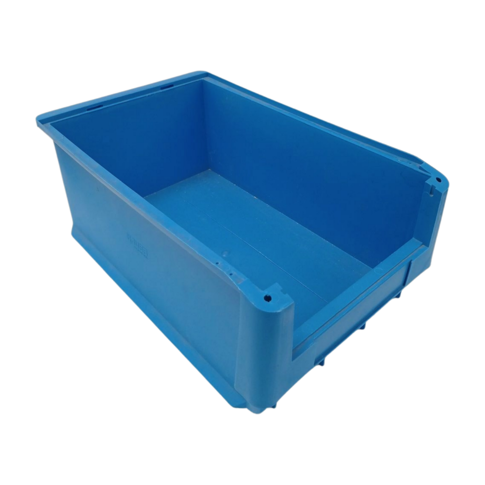 Auer Magazijnbak, 500x320x200 mm, blauw pp, gebruikt