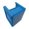 BITO Magazijnbak, 400x300x270 mm, euronorm, blauw pp, gebruikt