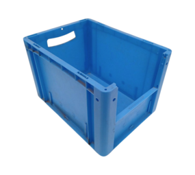 BITO Eurostapelbak XL43274 400x300x270 mm, PP, blauw, gebruikt