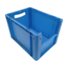 BITO Magazijnbak, 400x300x270 mm, euronorm, blauw pp, gebruikt