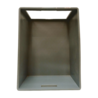 Emtrade Magazijnbak, 800x600x420 mm, grijs pp, gebruikt