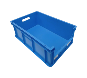 BITO Magazijnbak, 600x400x215 mm, euronorm, blauw pp, gebruikt