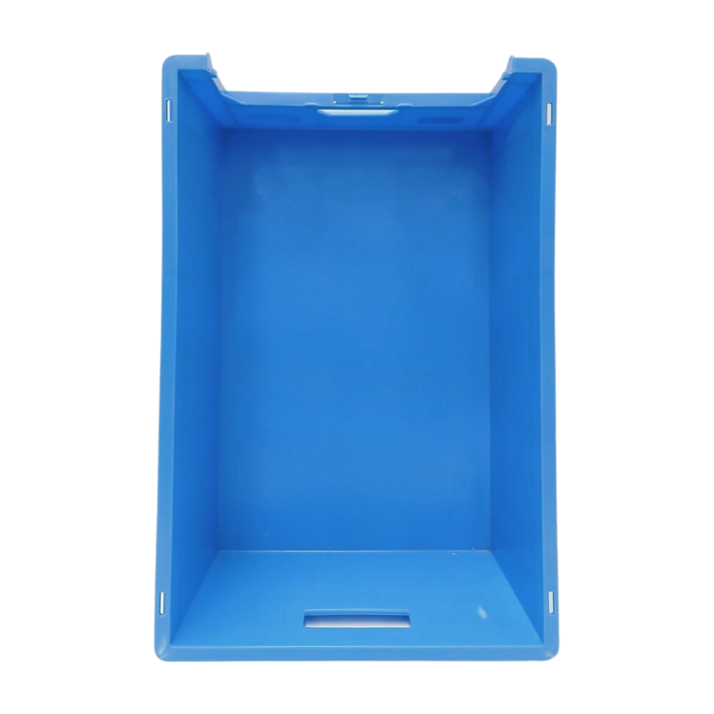 BITO Stapelbak 600x400x215mm Polypropyleen Blauw Met Grijpopening, Gebruikt