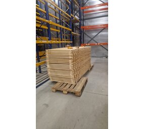 Vlonder 3600x1100mm Vurenhout, 50% open, 2-delig, gebruikt