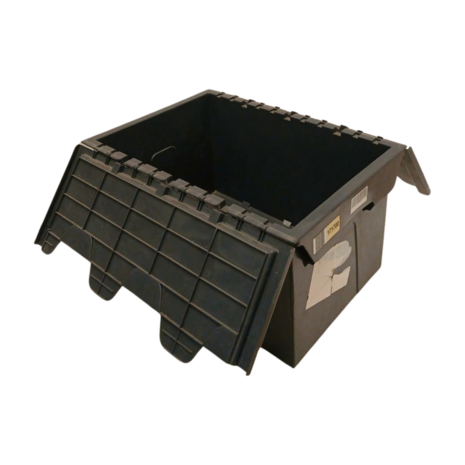 Emtrade Distributiebak, 600x400x310 mm, euronorm, grijs pp, gebruikt