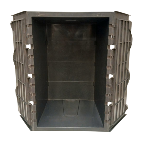 Emtrade Distributiebak, 600x400x310 mm, euronorm, grijs pp, gebruikt