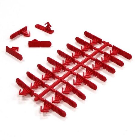 Zegel, verzegeling voor distributiebakken, rood