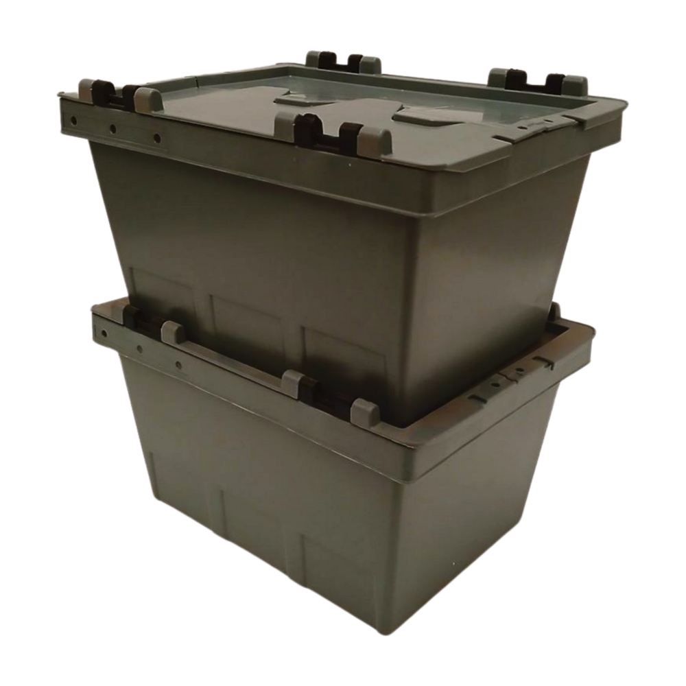 Emtrade (Nieuw) Distributiebak 300x225x160 mm Nestbaar en Stapelbaar, PP05 grijs, nieuw