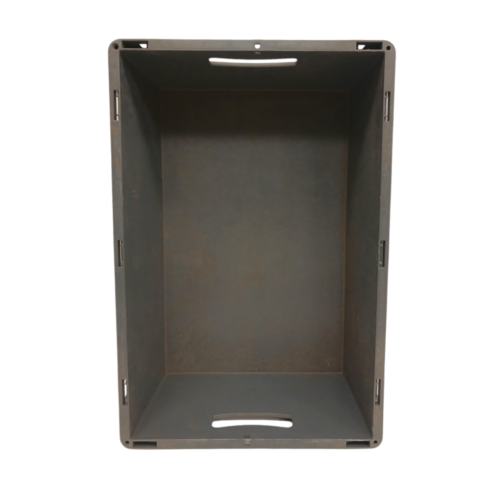 BITO Stapelbare bak Bito XL 6422 600x400x220 mm, PP05, donkergrijs, gebruikt