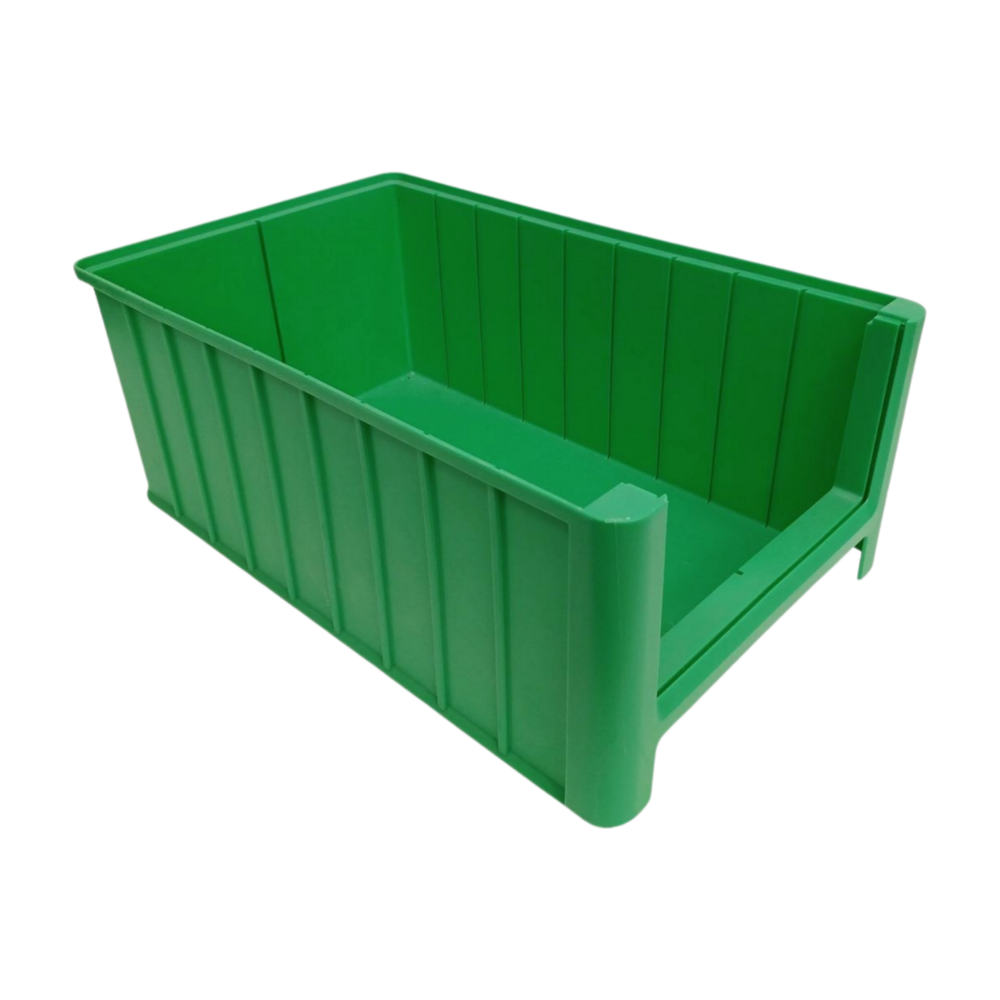 Auer Magazijnbak, 500x310x200 mm, groen pp, gebruikt