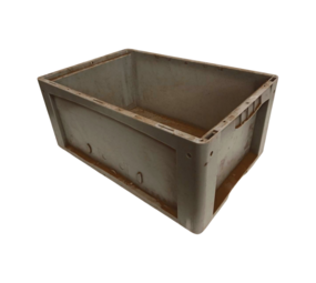 BITO Stapelbak KLT64270, 600x400x270 mm, PP 05. grijs, gebruikt