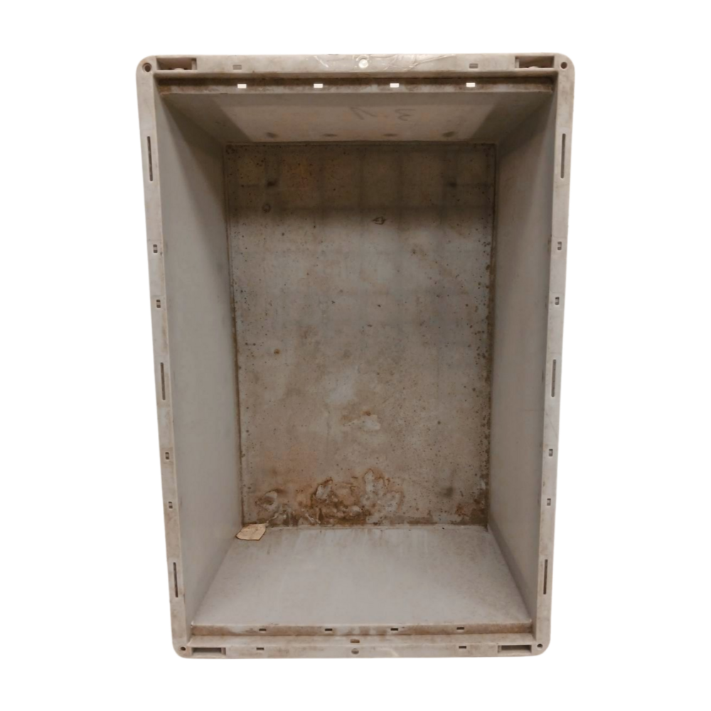 BITO Stapelbak, 600x400x270 mm, euronorm, grijs pp, gebruikt