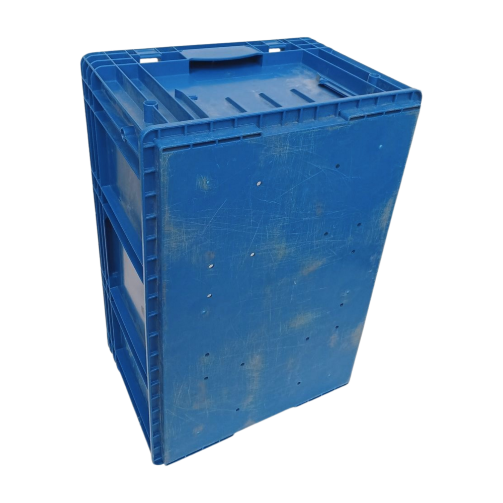 Auer Stapelbare Bak RL-KLT 6280 600x400x280 mm, PP, signaalblauw, gebruikt