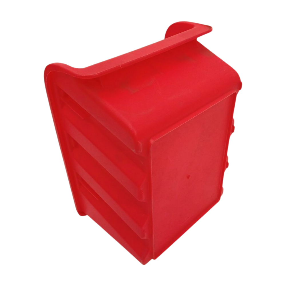 Emtrade Magazijnbak 240x175x130mm PP05 Rood, Stapelbaar, Gebruikt