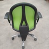 Topstar Bureaustoel, groen, stof, open rug, staal frame, gebruikt, ergonomisch