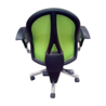 Topstar Bureaustoel, groen, stof, open rug, staal frame, gebruikt, ergonomisch