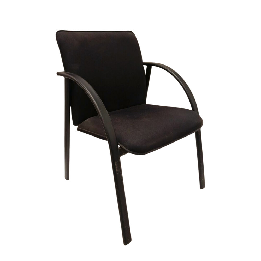 Emtrade Vergaderstoel, Set van 2 stoelen, 50x50 cm zitting, leuning 47 cm, gebruikt