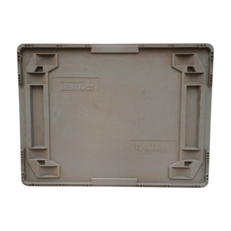 Emtrade Magazijnbak, 800x600x420 mm, grijs pp, gebruikt