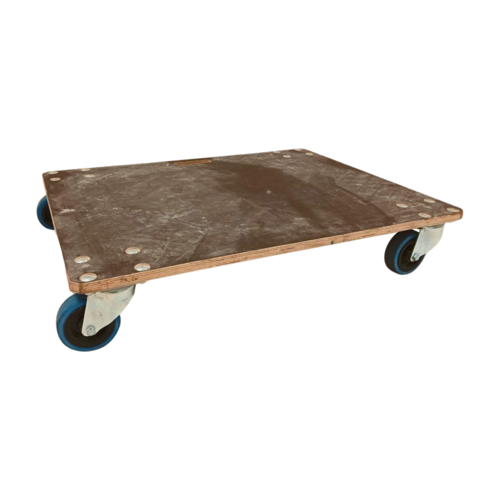 Emtrade Dolly Hout 800x600x150mm, Multiplex, 400 kg, 4 Zwenkwielen, Gebruikt