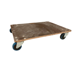 Emtrade Dolly Hout 800x600x150mm, Multiplex, 400 kg, 4 Zwenkwielen, Gebruikt