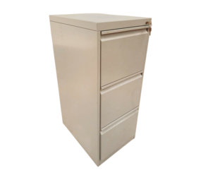 Emtrade Kantoorarchiefkast, 590x430x1045 mm, staal, beige/grijs, 3 lades, gebruikt