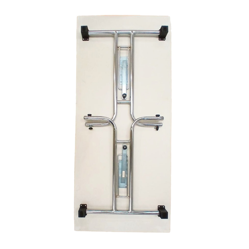 Emtrade Klaptafel, 160x70x73,5 cm, hout/metaal, wit, gebruikt