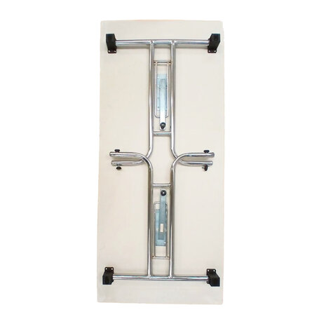 Emtrade Klaptafel, 160x70x73,5 cm, hout/metaal, wit, gebruikt