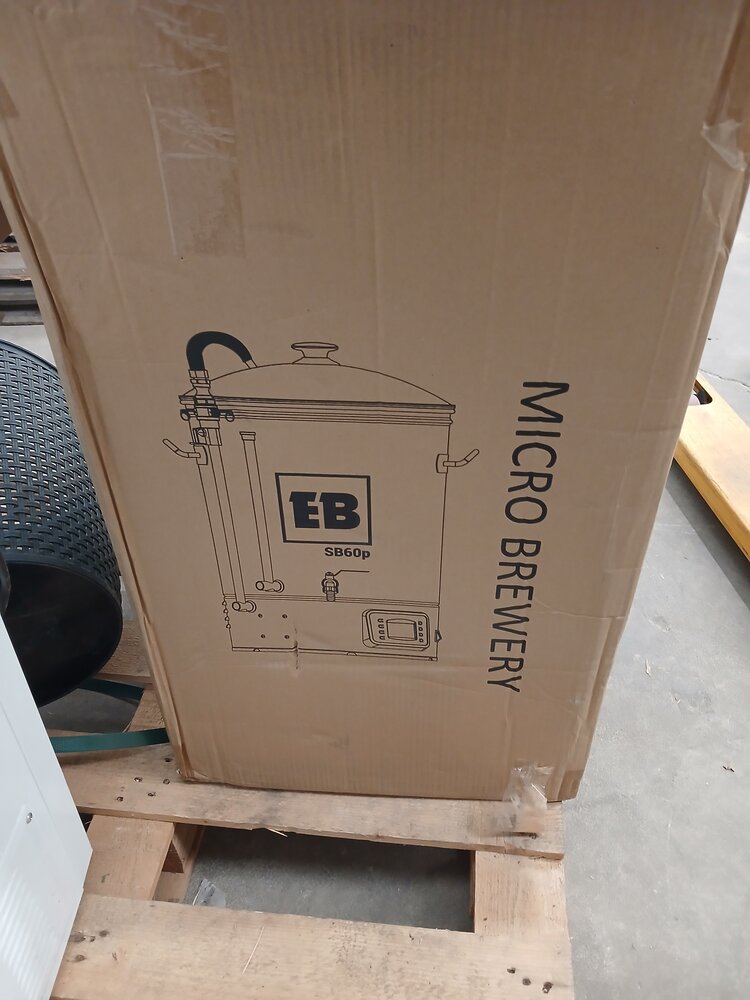 EasyBrew EasyBrew SB60P + koeler 60L, automatische brouwketel, inox 304, 60L, nieuw