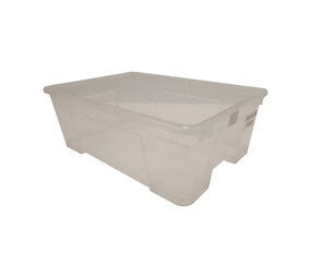 IKEA Nestbare Stapelbak, 390x280x140 mm, transparant pp, gebruikt