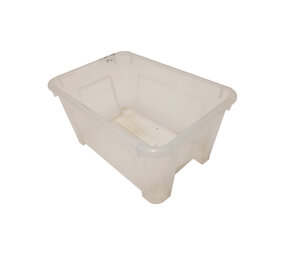 IKEA Transparante opbergbak 280x190x140 mm, 5 liter, nestbaar, PP, Gebruikt