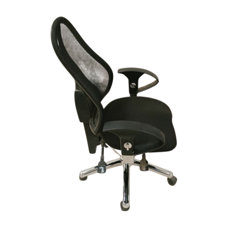 Topstar Topstar bureaustoel SITNESS 15, orthopedische zitting, gazen rugleuning, armleuningen, zwart, gebruikt