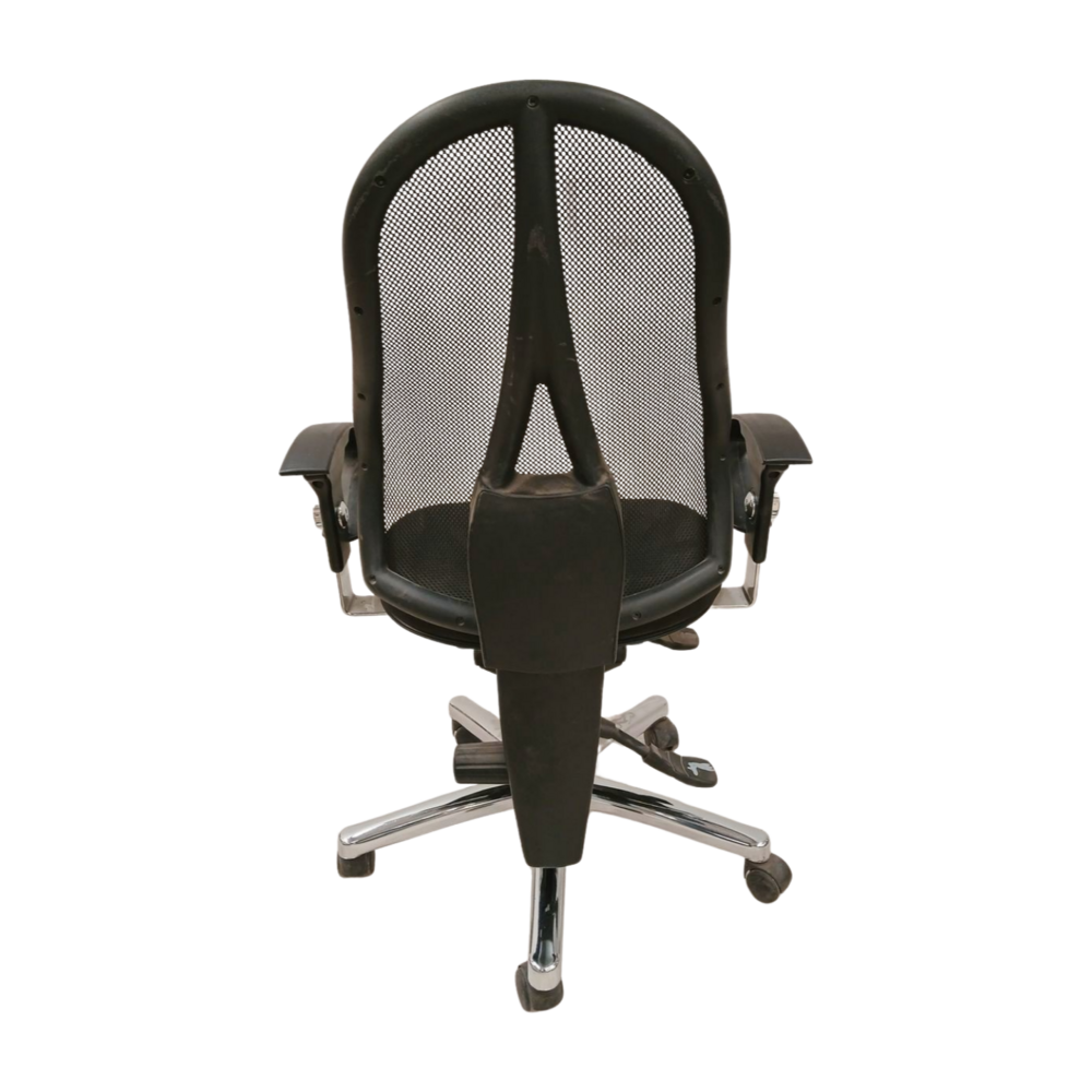 Topstar Topstar bureaustoel SITNESS 15, orthopedische zitting, gazen rugleuning, armleuningen, zwart, gebruikt