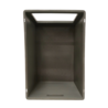 Embox Magazijnbak 600x400x340mm met grijpopening, stapelbaar, grijs, nieuw